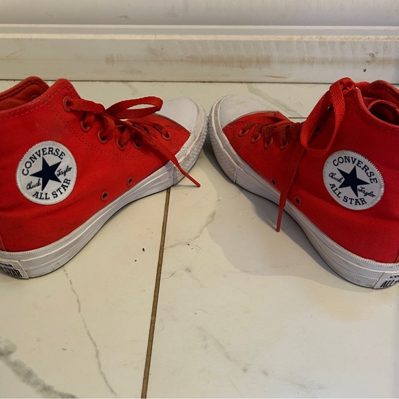 Converse Chuck Taylor 11 High Top Red Sz 8 - Picture 4 of 11